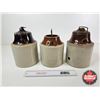 Image 2 : Pickle Crock Trio (Tallest Measures : 10-3/4"H)