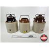 Image 3 : Pickle Crock Trio (Tallest Measures : 10-3/4"H)