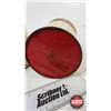 Image 6 : Colorware Canisters (3) : Roses & Diamonds (Largest Measures : 7"H x 7-1/4"Dia)