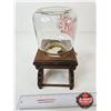 Image 4 : The Great American Nut Machine : Wood & Glass Dispenser (Measures :11-1/2"H)