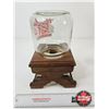 Image 5 : The Great American Nut Machine : Wood & Glass Dispenser (Measures :11-1/2"H)