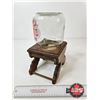 Image 6 : The Great American Nut Machine : Wood & Glass Dispenser (Measures :11-1/2"H)