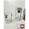 Image 3 : A&W Root Beer Mugs (5)  (Tallest Measures : 7"H)