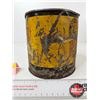 Image 5 : Red Head Grease Tin (Measures : 6-1/4"H x 6"Dia)