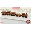Image 2 : Crystal & Wood Miniature Train Ornaments