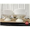 Image 4 : Flush Mount Ceiling Light Fixtures (11) : w/ White Milk Glass Shades (From The Wainwright Hotel) (Ea