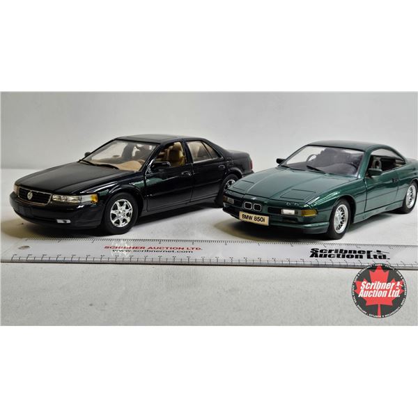 Diecast Model Cars (2) : (1:18 Scale) : - Cadillac - BMW