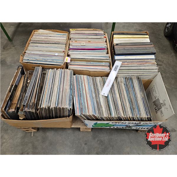 Pallet Lot of Records : Variety 1950's-1980's (Over 550 Records)