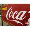 Image 11 : Coca-Cola Ice Chest Cooler on Legs  (NOTE : Painted & Decals) (Measures : 34"H x 60"W x 22"D)