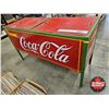 Image 1 : Coca-Cola Ice Chest Cooler on Legs  (NOTE : Painted & Decals) (Measures : 34"H x 60"W x 22"D)