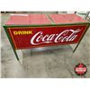 Image 4 : Coca-Cola Ice Chest Cooler on Legs  (NOTE : Painted & Decals) (Measures : 34"H x 60"W x 22"D)