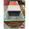 Image 7 : Coca-Cola Ice Chest Cooler on Legs  (NOTE : Painted & Decals) (Measures : 34"H x 60"W x 22"D)