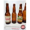 Image 7 : Vintage Amber Bottles (17) : - Pilsner - Pilsner Urquell - Edmonton Export - ETC!