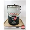 Image 4 : B/A 5 Gallon Pail w/ Lid & Spout (Measures : 15-1/2"H x 12"Dia)
