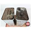 Image 5 : B/A Autolene Motor Oil Tins (2) (Both Measure : 13"H x 8-1/2"W x 5-1/2"D)