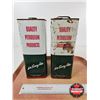 Image 3 : B/A Oil Tins (2) (Both Measure : 11"H x 6-1/4"W x 4-1/4"D)