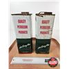 Image 5 : B/A Oil Tins (2) (Both Measure : 11"H x 6-1/4"W x 4-1/4"D)