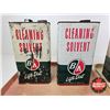 Image 6 : B/A Cleaning Solvent Tins (4) (Both Measure : 11-1/2"H x 6-1/2"W x 4-1/4"D)