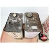 Image 9 : B/A Cleaning Solvent Tins (4) (Both Measure : 11-1/2"H x 6-1/2"W x 4-1/4"D)