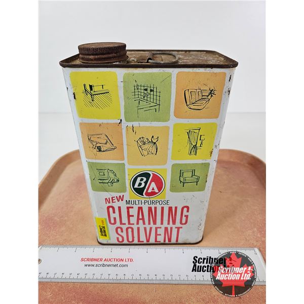 B/A Multi-Purpose Cleaning Solvent Tin (Measures : 10"H x 6-1/2"W x 4-1/4"D)