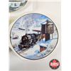 Image 2 : Collector Plates (8) : Hamilton Collection - Trains