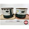 Image 3 : B/A Grease Pails (2)  (Both Measure : 9"H x 12"Dia)