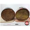 Image 7 : B/A Grease Pails (2)  (Both Measure : 9"H x 12"Dia)