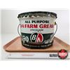 Image 2 : B/A All Purpose Farm Grease Pail w/ Lid (Measures : 9"H x 12"Dia)