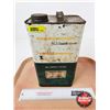 Image 1 : B-A Oil Tin (Bow Tie) (Partial Full) (Measures : 11-1/2"H x 6-1/4"W x 4-1/4"D)