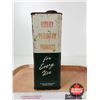 Image 3 : B-A Oil Tin (Bow Tie) (Partial Full) (Measures : 11-1/2"H x 6-1/4"W x 4-1/4"D)