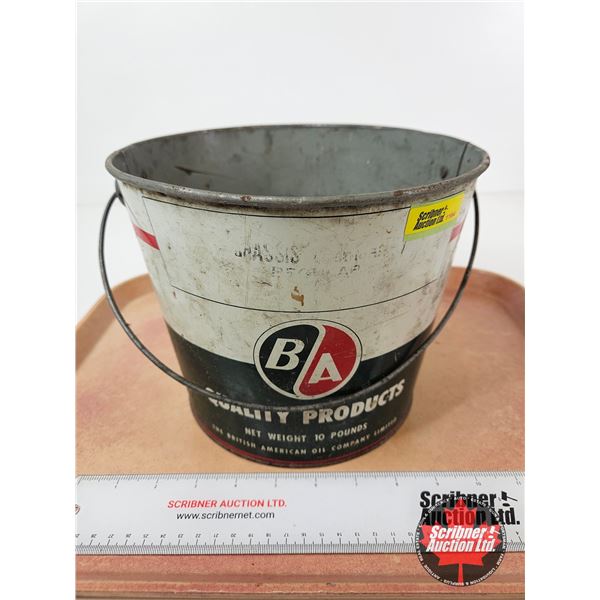 B/A Grease Pail  (Measures : 7-1/2"H x 9"Dia)