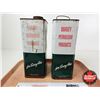 Image 3 : B/A Oil Tins (2) (Both Measure : 11"H x 6-1/4"W x 4-1/4"D)