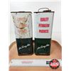 Image 5 : B/A Oil Tins (2) (Both Measure : 11"H x 6-1/4"W x 4-1/4"D)