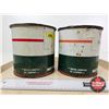 Image 3 : B/A Grease Cans (2) (Both Measure : 6-1/4"H x 6-1/4"Dia)