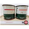 Image 5 : B/A Grease Cans (2) (Both Measure : 6-1/4"H x 6-1/4"Dia)