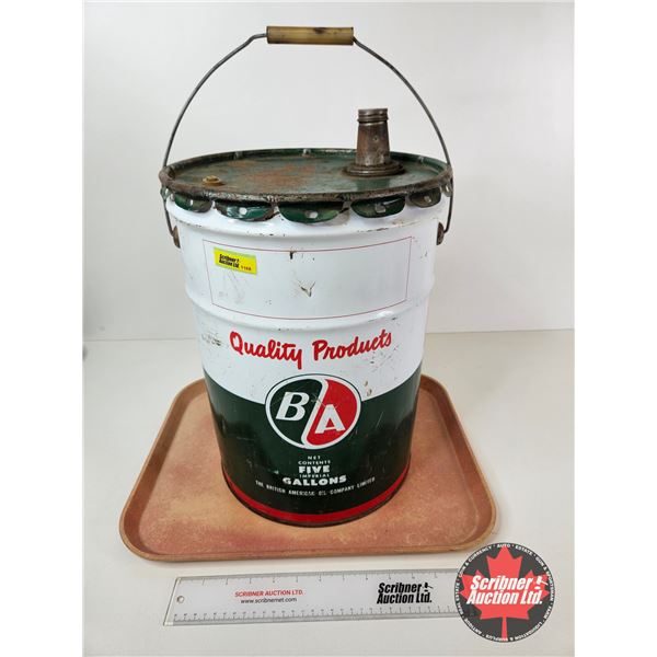 B/A 5 Gallon Pail w/ Spout (Measures : 15-3/4"H x 12"Dia)
