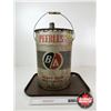Image 2 : B/A Peerless 5 Gallon Pail w/ Spout (Measures : 16"H x 12"Dia)