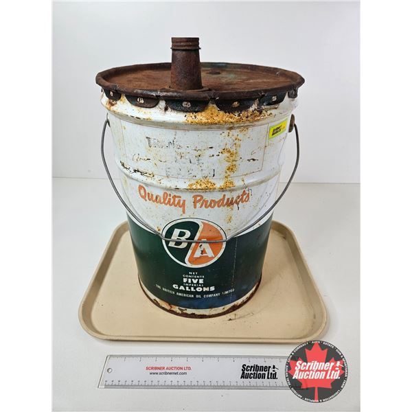 B/A 5 Gallon Pail w/ Spout (Measures : 15-3/4"H x 12"Dia)