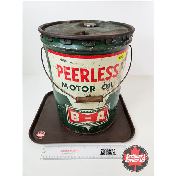 B-A Peerless 5 Gallon Pail (Bow Tie) w/ Lid (Measures : 15-3/4"H x 12"Dia)