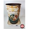 Image 1 : B/A Grease Drum (Measures : 23"H x 15"Dia)