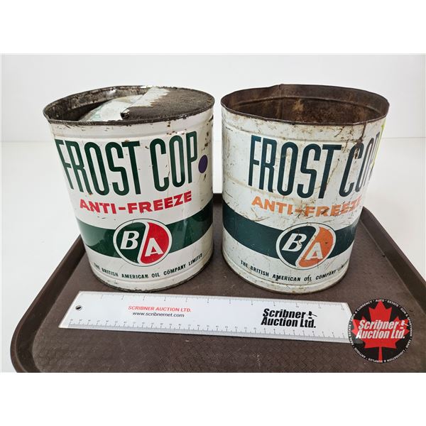 B/A Frost Cop Anti-Freeze Cans (2) (Both Measures : 8"H x 7"Dia)