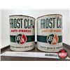 Image 2 : B/A Frost Cop Anti-Freeze Cans (2) (Both Measures : 8"H x 7"Dia)
