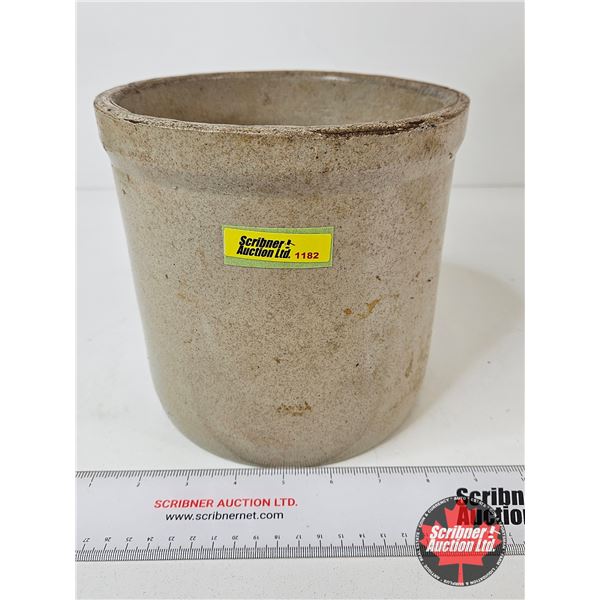 Crock (Plain No Name) (Measures : 7-1/4"H x 7-1/4"Dia)