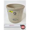 Image 1 : Medalta 2 Gallon Crock (Measures : 9"H x 9-1/2"Dia)