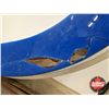 Image 6 : ESSO Service Station Double Sided Light Up Oval Sign w/ Frame & Hangers (Measurements Not Including 