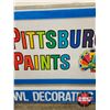 Image 4 : Pittsburgh Paints Double Sided Outdoor Light Up Sign w/ Frame & Hangers (Measurements Not Including 