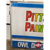 Image 9 : Pittsburgh Paints Double Sided Outdoor Light Up Sign w/ Frame & Hangers (Measurements Not Including 
