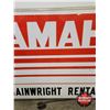 Image 10 : YAMAHA Outdoor Double Sided Light Up Sign w/ Frame & Hangers (Measurements Not Including Hangers : 4