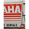 Image 11 : YAMAHA Outdoor Double Sided Light Up Sign w/ Frame & Hangers (Measurements Not Including Hangers : 4