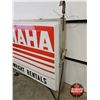 Image 12 : YAMAHA Outdoor Double Sided Light Up Sign w/ Frame & Hangers (Measurements Not Including Hangers : 4